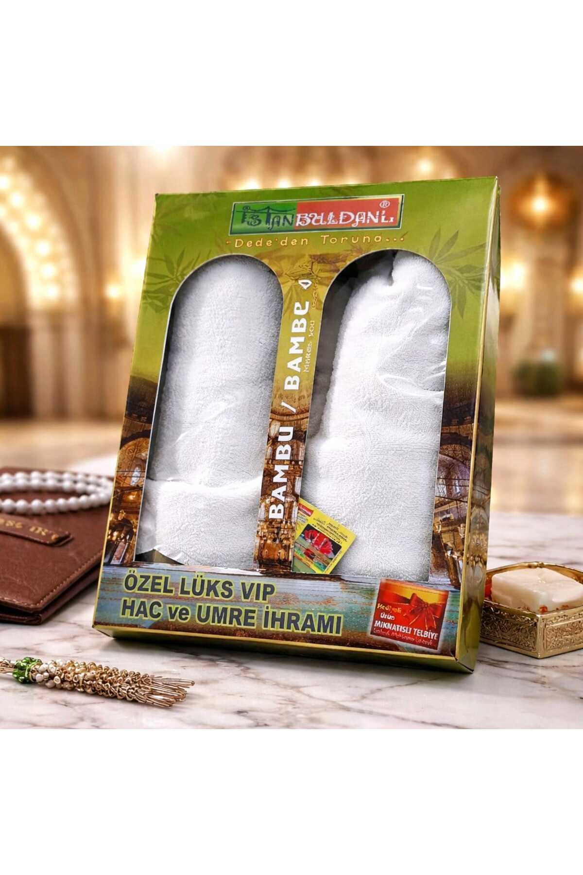 110*260 cm Lüx Bambu Battal Boy İhram Erkek Kıyafeti Alt Üst İki Parça Elbisesi — görsel 1