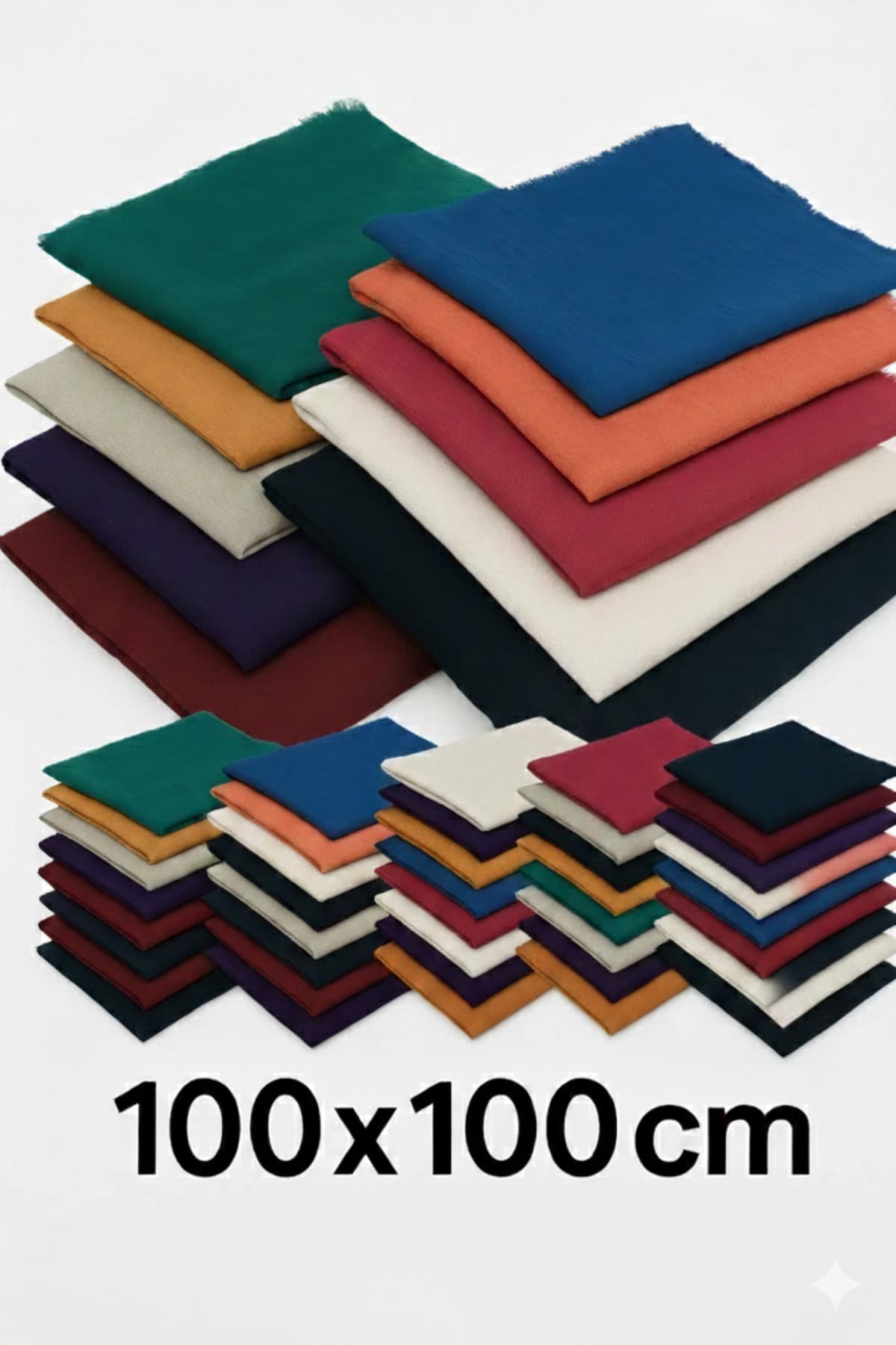 Düzrenk Çeyizlik Flamlı Pamuk Eşarp Yazma — görsel 1