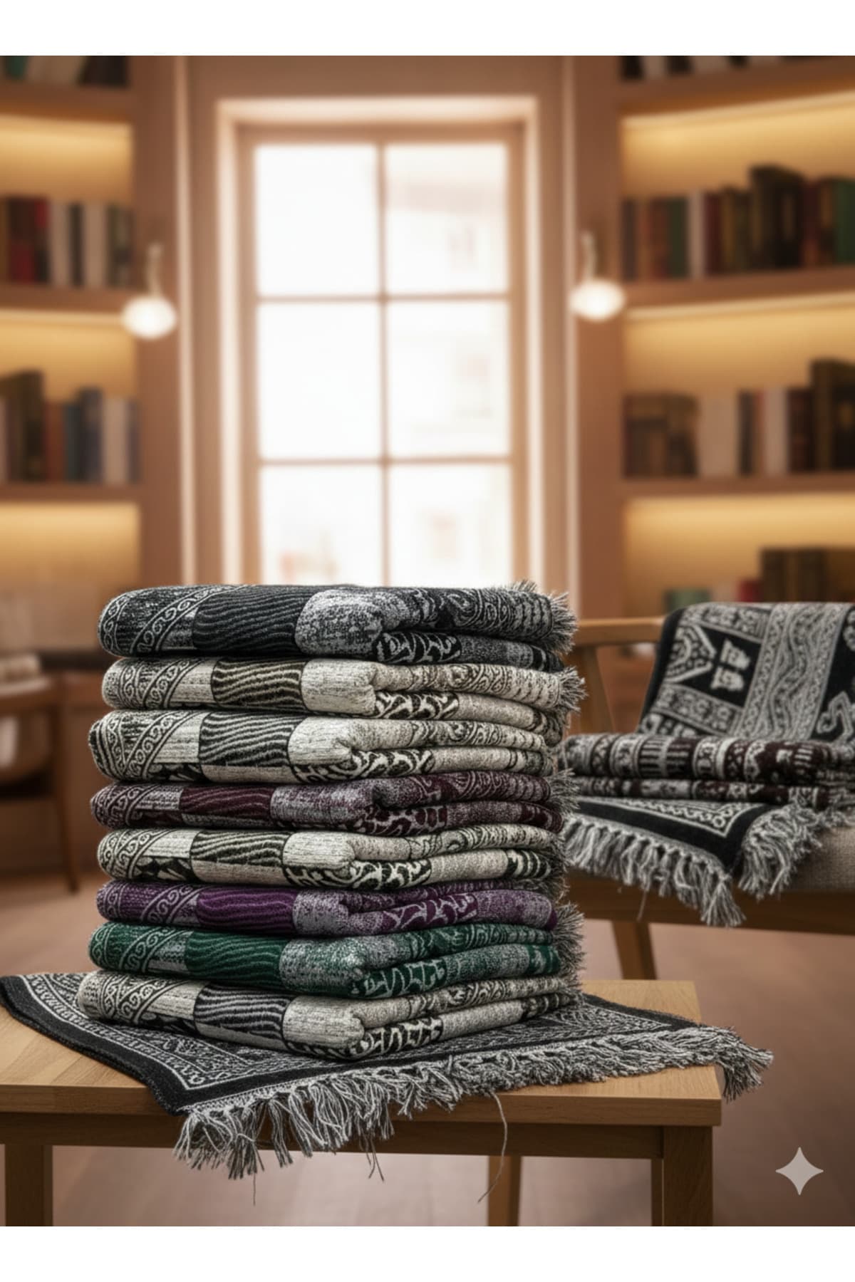 Karma Simli Goblen Seccade Namazlık Renk Seçenekli — görsel 1